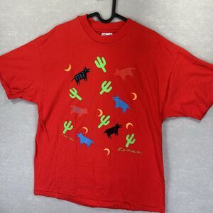 NWOT Texas Vintage Single Stitch Tee Shirt 90s Mens L Hanes Beefy T‎ Made In USA
